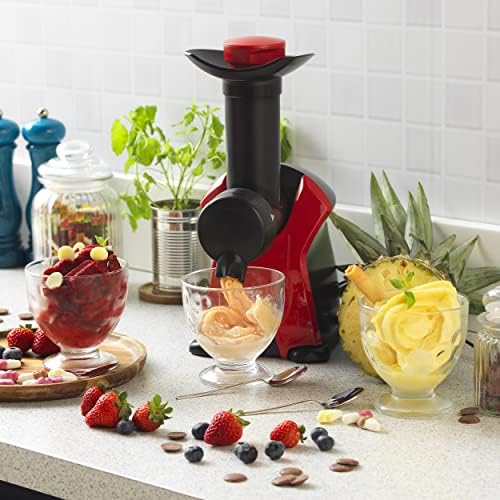 Giles & Posner EK4002V2 Frozen Dessert Maker, 250 W, Healthy Alternative to Ice-Cream, Sorbet & Iced Dessert Maker, Quick & Easy to Use, Removable Plate, Create Delicious & Healthy Desserts