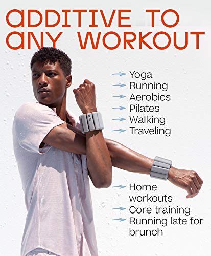 Bala Bangles - Set of 2 1lb each | Adjustable Wearable Wrist & Ankle Weights | Yoga, Dance, Barre, Pilates, Cardio… - Image 4