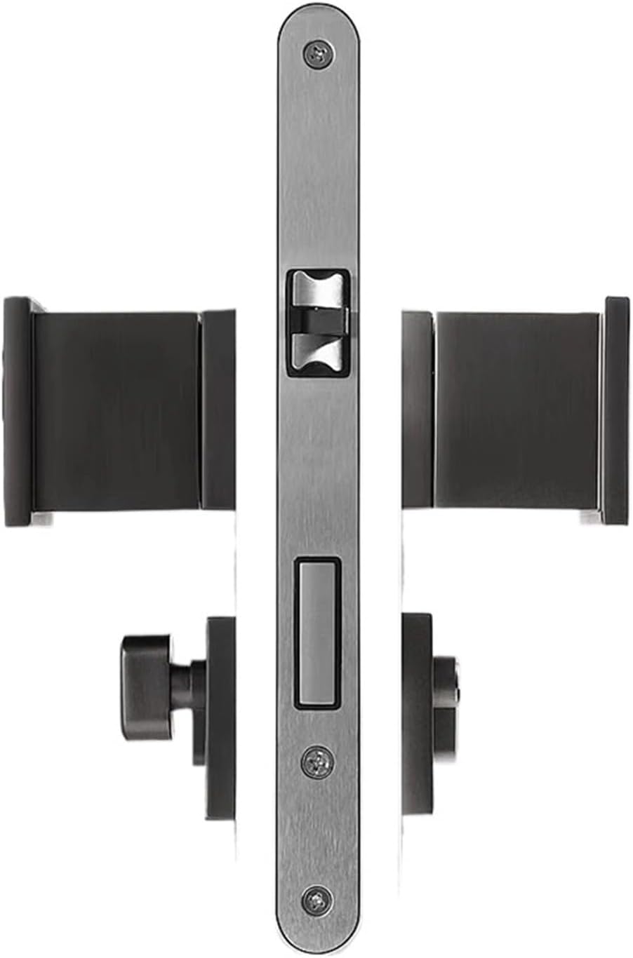 Household Wooden Door Handle Silent Gray Split Lock Room(Mute Lock)