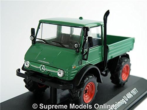 MERCEDES BENZ UNIMOG U 406 TRUCK LORRY MODEL 1:43 GREEN 1977 IXO FARM WAGON R01