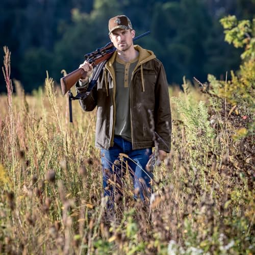 Legendary Whitetails 6281 TOBA XL Dakota Jacket Full Zip Up Winter Coat For Men Rugged Waxed Cotton Canvas Outerwear Hooded Trucker Western Style Clothing thumb #7