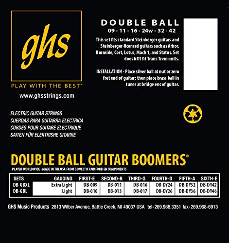 GHS DBGBL 10 – 46 Light Boomers Jeu de cordes pour guitare double - Les Beatles, Paul McCartney, John Lennon, RIngo Starr, George Harrison GHS DBGBL 10 - 46 Light Boomers Jeu de cordes pour guitare double – Image 3