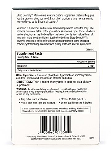 Sleep Soundly Melatonin 10Mg, Fast Acting, Extended Release Sleep Formula, 60 Servings #TOP1