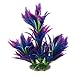 CNZ Aquarium Decor Fish Tank Decoration Ornament Artificial Plastic Plant Green (10-inch Purple)