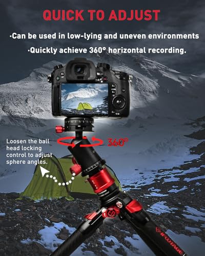 Image of IFOOTAGE Tripod Head MP30, Dual 360 Panoromic Shooting Tripod Ball Head, 22 lbs Supporting Ball Head Mount, Professional Aluminum Ball Head for Tripod, Monopod, Slider, DSLR Camera, Komodo MP30