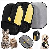 Pure Path Pet Hair Remover Glove 2-Pack Purepath Reusable for Cats & Dogs Works on Furniture Carpets Couches & Car Seats