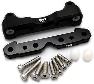 Rear Lower Arm Mount Suspension Hanger for Arrma 1/5 Kraton 8S Outcast 8S ARA330555 ARA330588 ARA330557 Aluminum Black