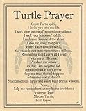 AzureGreen EPTURP Turtle Prayer Poster