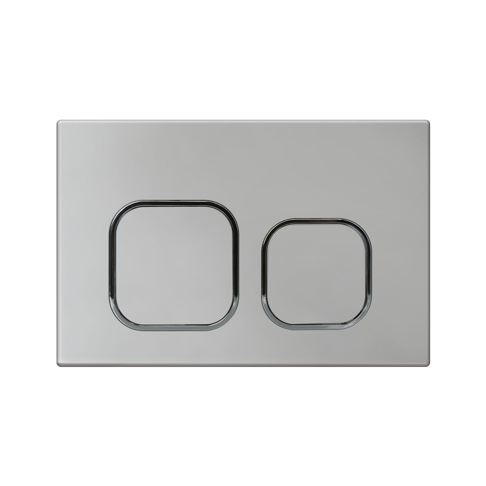 Placca di Comando WC Geberit Sigma UP300 UP320 Doppio Scarico 243×163 mm Argento
