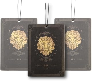 Fresh Fresheners Cool Unique Zodiac Sign Car Air Freshener 3-pack Scented With Premium Oils (Leo, 3 Pack)