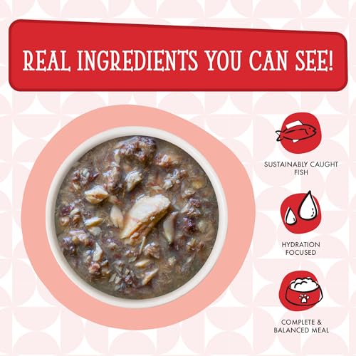Image of Weruva Cats in the Kitchen Mack, Jack & Sam with Mackerel, Skipjack & Salmon in Gravy Cat Food, 3oz Pouch (Pack of 12)