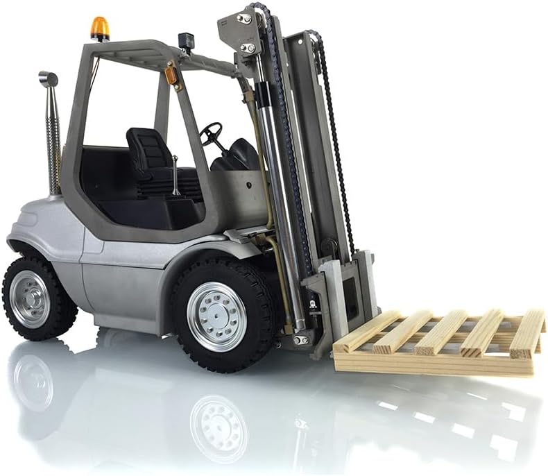 LESU RC Forklift KIT 1/14 Construction Vehicle Model Transfer Car ESC Trumpet Warning Light Motor Unassembled Hobby Grade Model