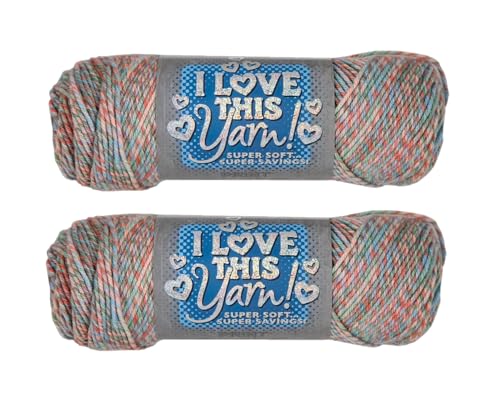 Image of Hobby Lobby Print I Love This Yarn, 844 Bloomtique, Set of 2 | 4 Medium Weight, 252 Yards Per Skein