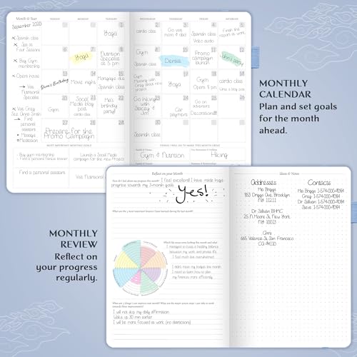 Image of Legend Planner Undated, Weekly & Daily Goal Journal, A5 Periwinkle