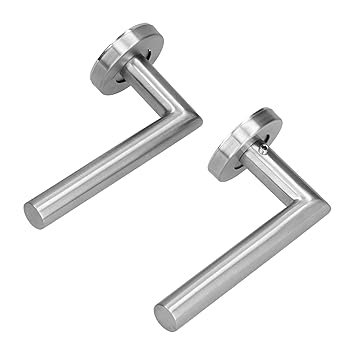 304 Stainless Steel Door Handle, Universal Door Handle Stylish Simple Fine Workmanship Comfortable Grip for Metal Door for Wooden Doors