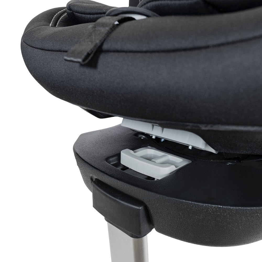 Interbaby Silla Coche Bebé PAX i-Size ISOFIX 360° Grupo 0+1+2+3 (Negro) | Silla auto giratoria 360 reclinable 40-150 cm, reductor recién nacido, protección lateral SPS, pata de apoyo