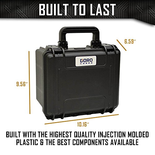 2 Pistol 6 Magazine Gun Case Storage | Doro Waterproof Double Pistol Case With Custom Mycasebuilder Foam Insert | Hard Gun And Magazine Case | Tactical And Firearms Holder #TOP4