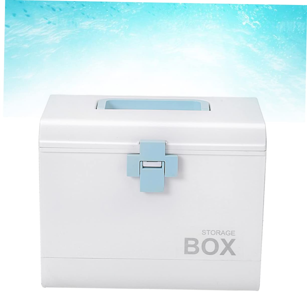 FRCOLOR Valigetta Per Medicinali Di Famiglia Scatola Per Medicinali Leggera Con Organizer Contenitore Per Medicinali Portatile Con Coperchio