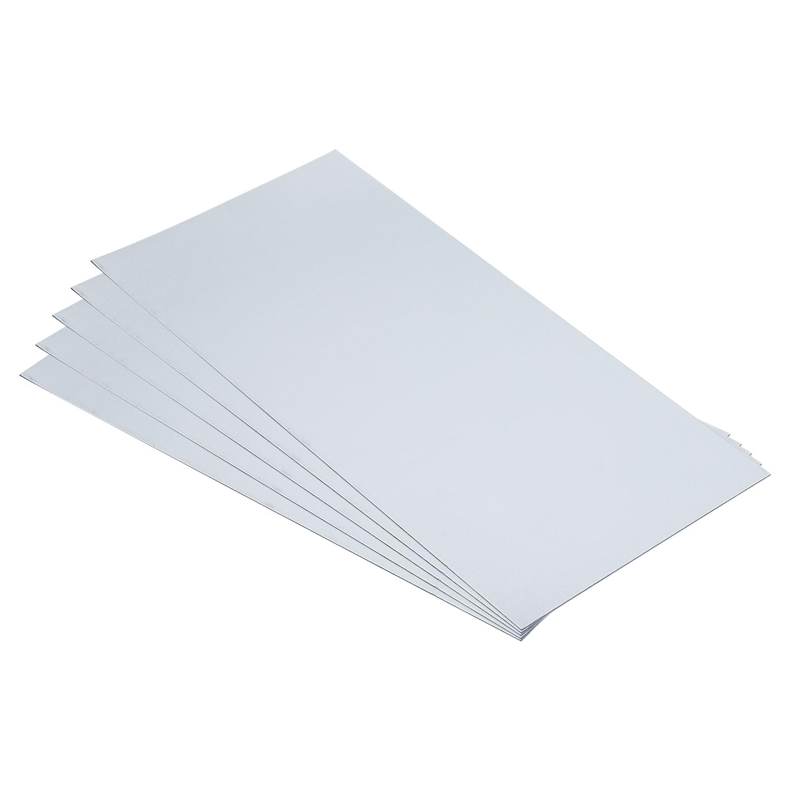PATIKIL 5 Láminas de Acero Galvanizado, Placas de Acero Galvanizado de 10x20 cm y 0,8 mm de Grosor para Reparación de Tejados, Fijación, Manualidades y Proyectos de Bricolaje