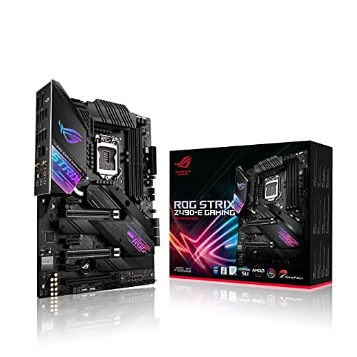 ASUS ROG Strix Z490-E Gaming Z490- WiFi 6, LGA 1200 (Intel 10th Gen) ATX Gaming Motherboard, 14+2 Power Stages, DDR4 4600, Intel 2.5 Gb Ethernet (Renewed)