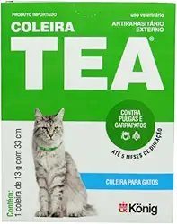 Coleira Antiparasitária Tea Konig para Cães e Gatos
