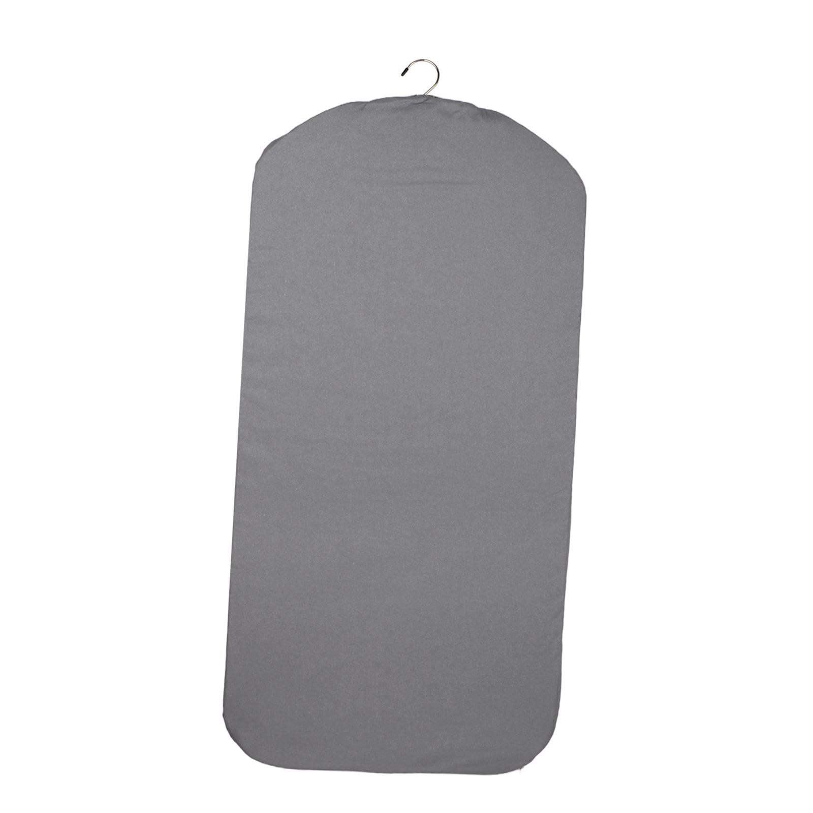 Gralara Asse da stiro sospeso per vaporizzatore per indumenti, tappetino da stiro, asse per stiratura verticale sopra la porta per vestiti per lavanderia, grigio