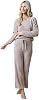 Softies Ultra-Soft Solid Marshmallow V-Neck Lounge Set for Women