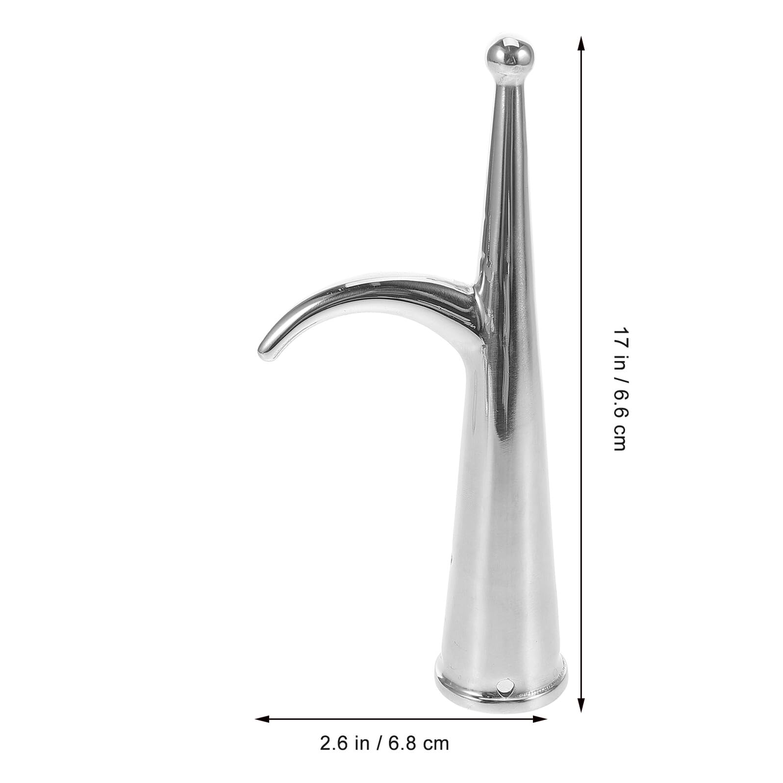 POPETPOP Embout Gaffe INOX Remplacement Tête de Crochet Bateau Accessoire Amarrage Yacht Résistant Corrosion pour Matériel Mer