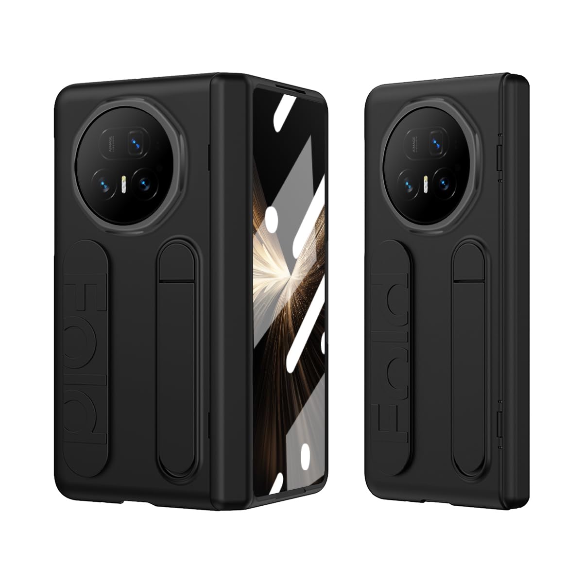 Custodia per Honor Magic V5, custodia in pelle con scomparto per stilo, supporto Blu