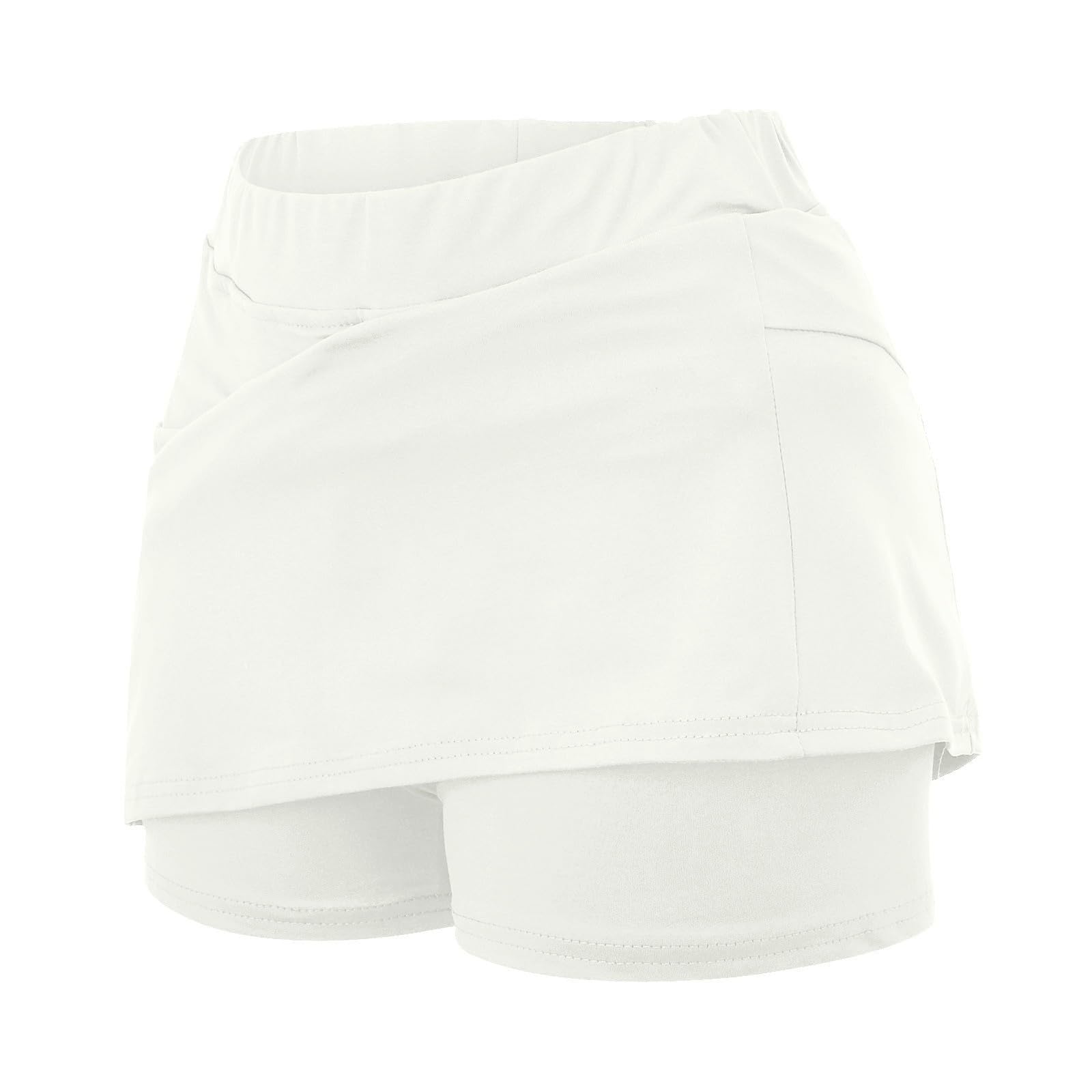 Mujers Falda Deportiva con Pantalones Cortos Interiores Transpirable 2 en 1 Faldas con Bolsillo para Tenis Golf Correr Gimnasio Faldas de Tenis para Mujer Elegante Pantalones Cortos