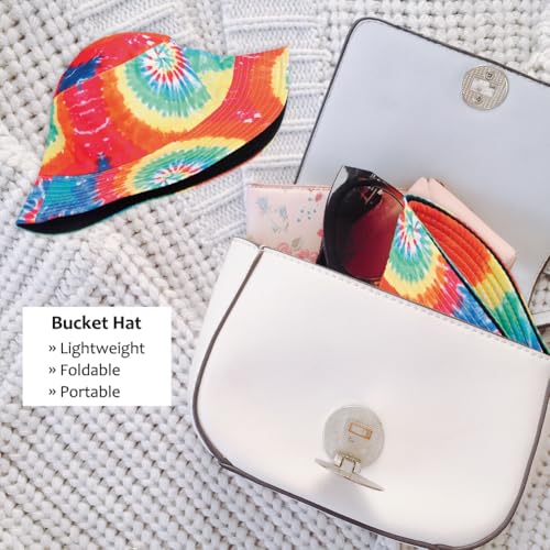 Image of Reversible Bucket Hat for Women Summer Travel Fisherman Cap, Girls Cute Double Side Wear Bucket Cap