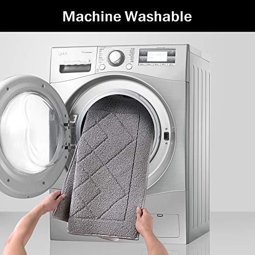 Indoor Doormat Absorbent Front Door Mat Rubber Backing Non Slip Door Mats Inside Dirt Trapper Mats Entrance Front Door Rug Shoes Mat Machine Washable Carpet - 24