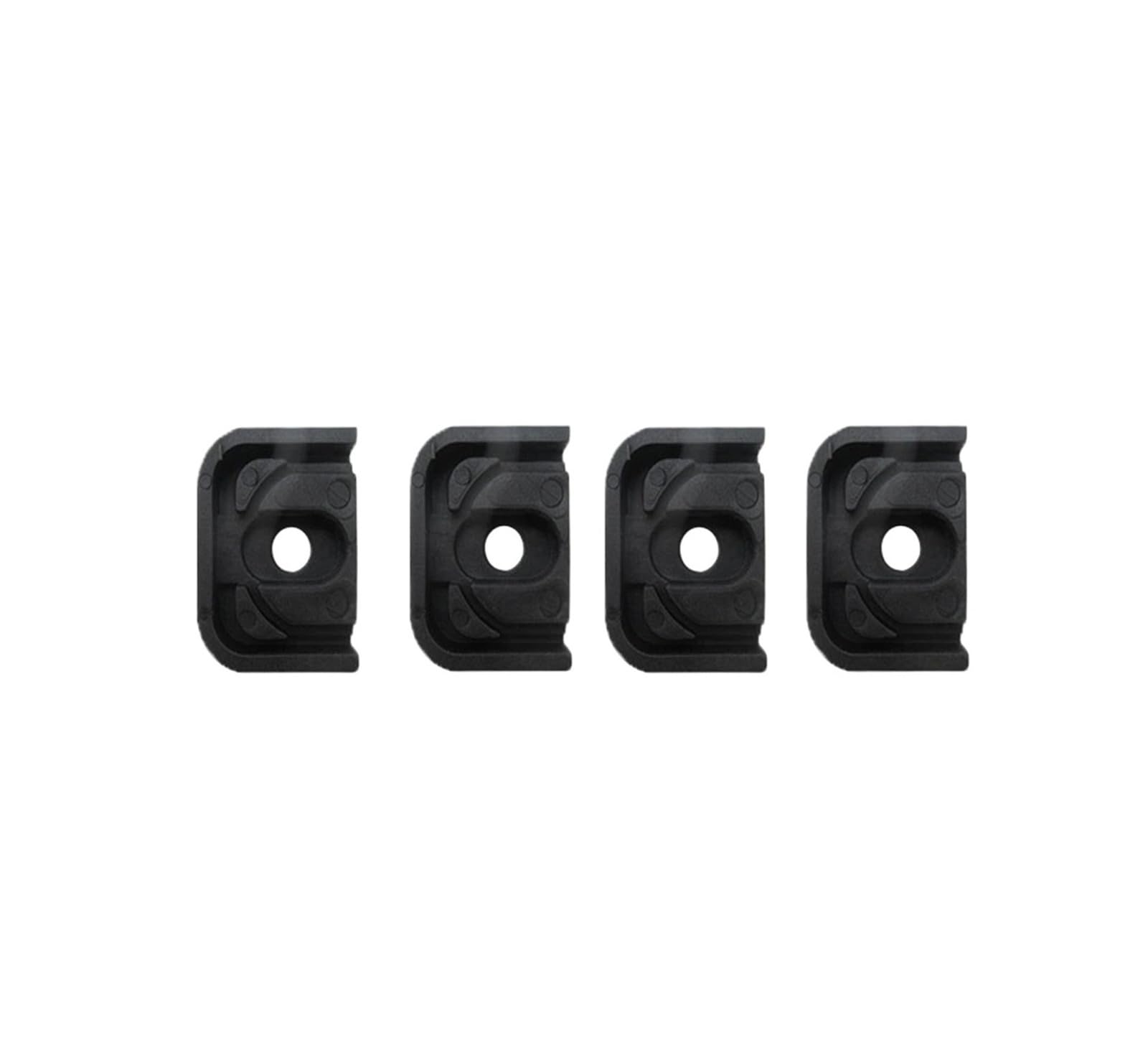 4 soportes de montaje antivibración de goma for aire acondicionado con amortiguación de impactos. Incluye 4 almohadillas aislantes antivibración.(AC-T6)
