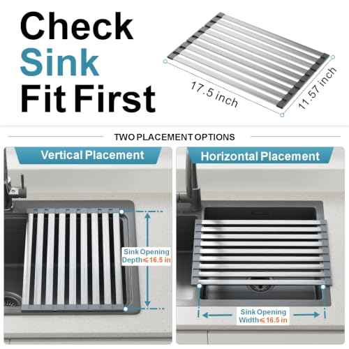 Roll-Up Over-Sink Dish Drying Rack listing detail