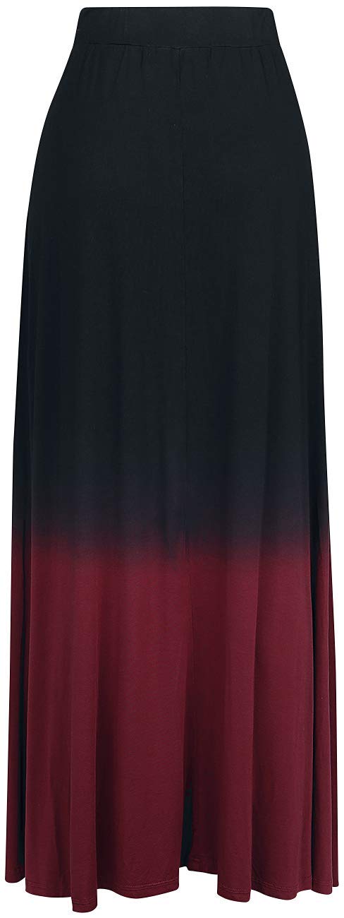 Black Premium by EMP Damen schwarz-roter Rock mit Farbverlauf