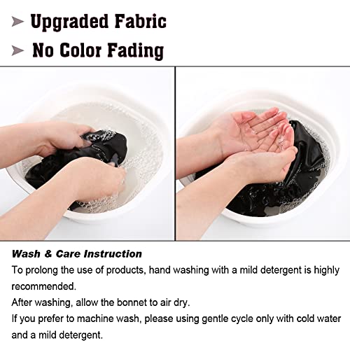 Extra Large Adjustable Double Layer Satin Hair Bonnets with Drawstring for Women Night Sleeping Long Silky Satin3