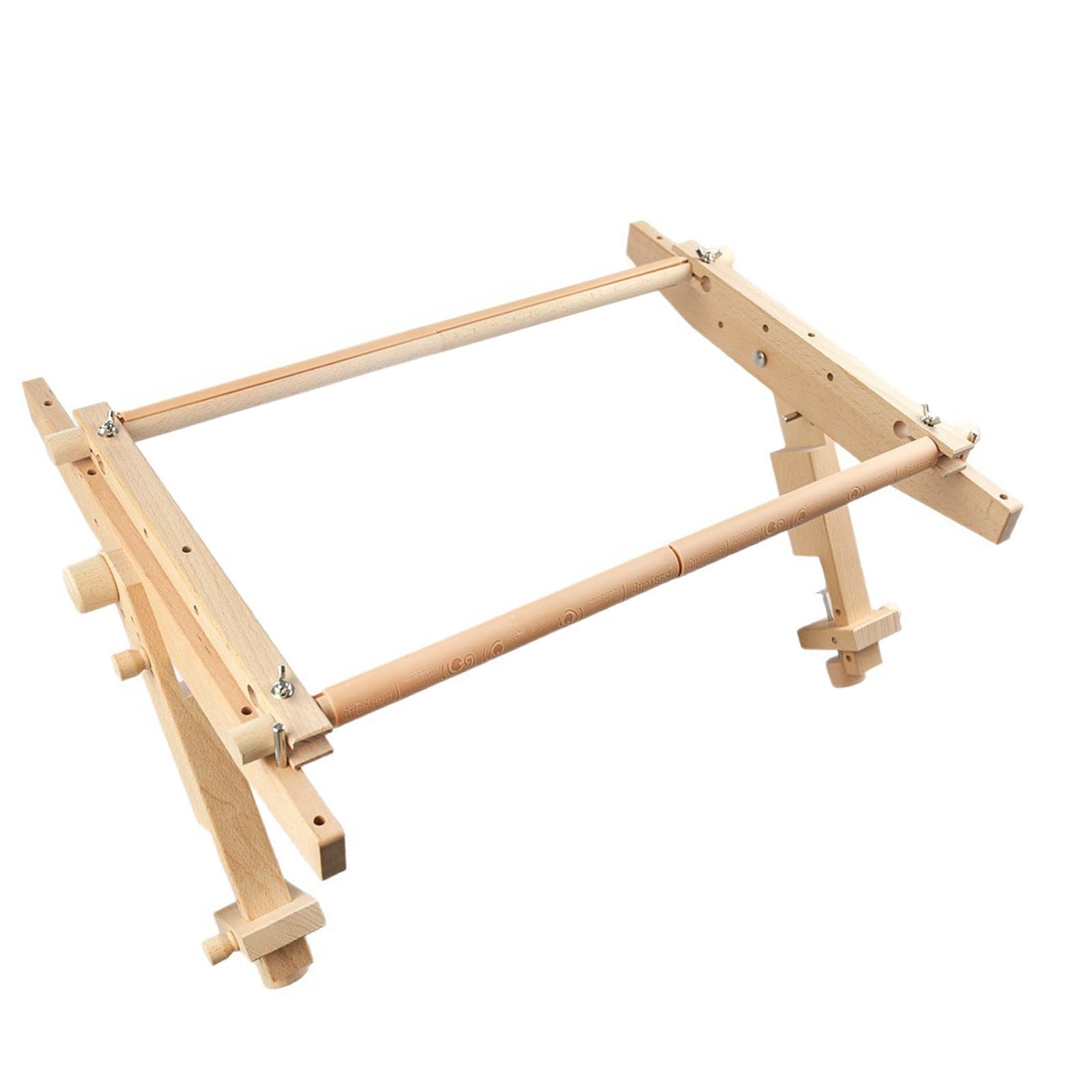 Soporte ergonómico de madera para coser con reposabrazos portátil, ajustable para entusiastas del bordado, soporte de bordado de madera de haya