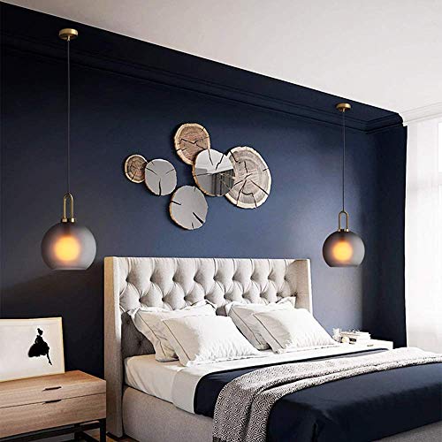 Plafonnier boule de verre pour couloir et balcon éclairage cosy E27