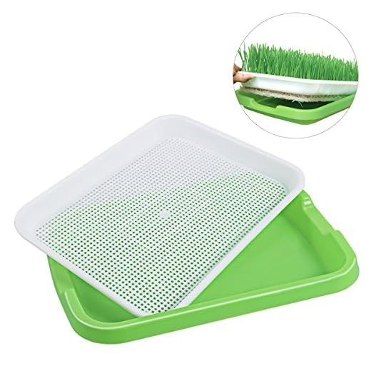 BESTOMZ Bandeja de Cultivo de Plástico Reutilizables sin Pasto con Agujeros