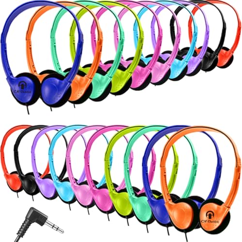 Casques pour enfants CN-Outlet lot 50 ecouteurs pour bibliotheques