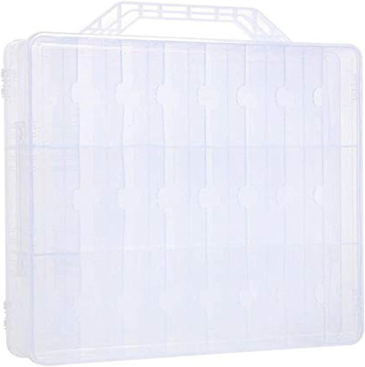 Portable Nail Polish Storage Box Organizer Holder For Display New 48 Grid Nail Polish Storage Box Transparent Box
