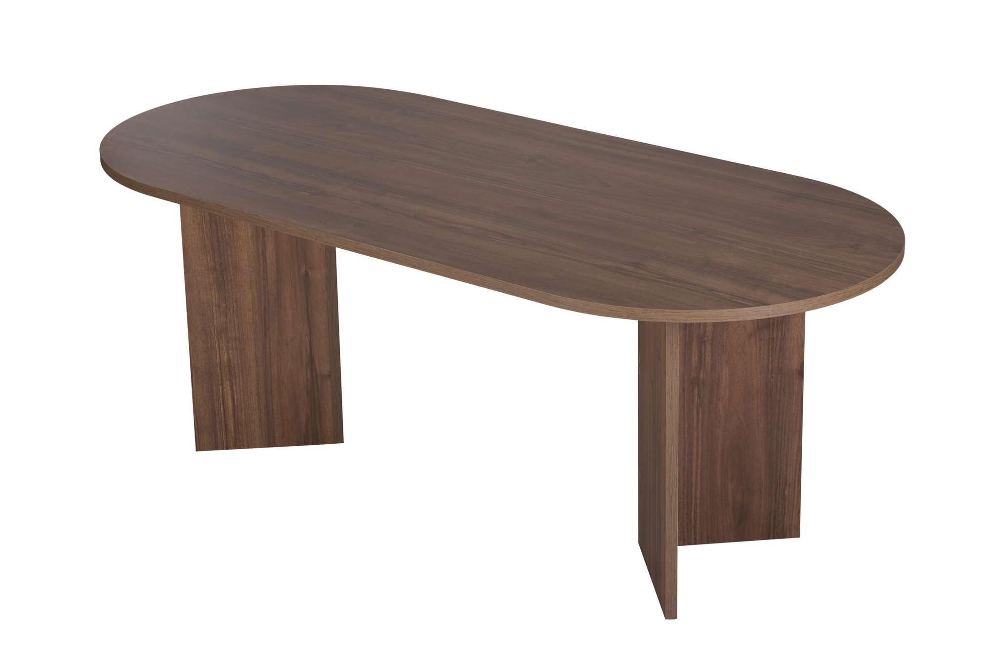 Eleganter Esstisch in Walnuss, 200 x 90 x 75 cm | 100% melaminbeschichtete Spanplatte, 25 mm Stärke | perfekt für Moderne Essbereiche, Venezia Walnut