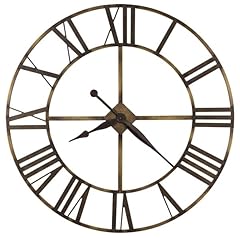 Howard Miller New Era Wall Clock II, 49 Inches Modern Style Wall Art Antique Brass Finished Visible