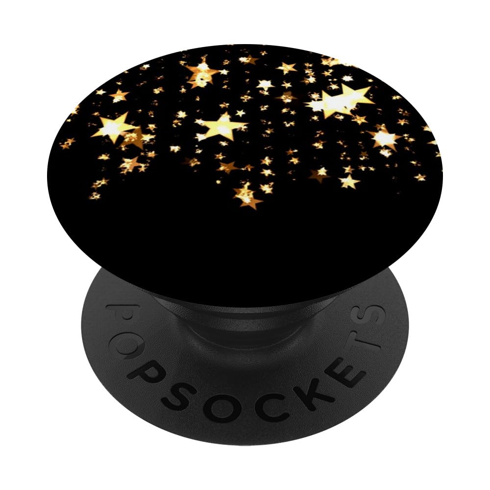 Gold Stars Collapsible Cell Phone & Tablet Holder PopSockets PopGrip: Swappable Grip for Phones & Tablets PopSockets Adhesive PopGrip
