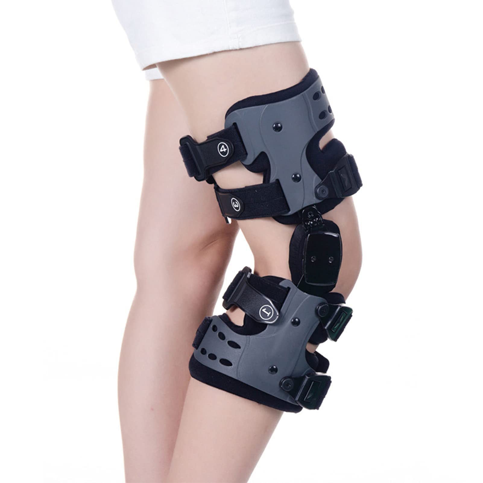 órtesis de Rodilla, Ortesis De Rodilla Regulable, Estabilizador de Articulaciones para Lesiones Deportivas y Protección contra la Articulación de la Rodilla Brace Fijo