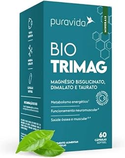 Bio Trimag 60 Cápsulas Puravida Bisciglinato Dimalato Taurat