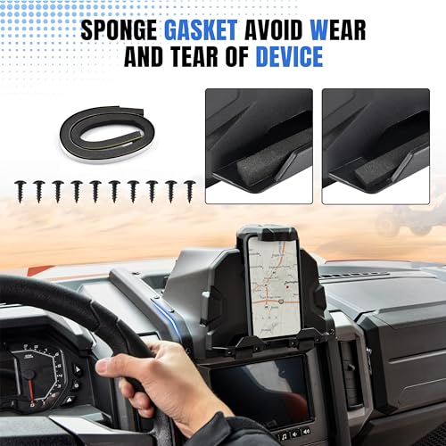 Image of Tablet Holder for Polaris Xpedition XP /ADV 2024 2025, Sporty Electronic Device Mount with Storage Box Phone Mount Tablet Holder for Polaris Xpedition XP /XP 5 /ADV /ADV 5 2024 2025 Accessories