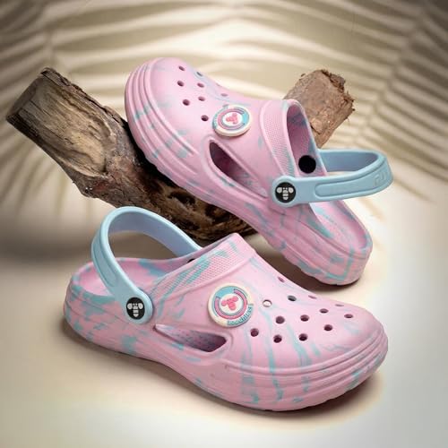 Image of toothless Kids Girls Clogs | Lightweight & Waterproof Slip-On Clogs with Backstrap | Anti-Skid Sole | Cute & Comfy Footwear for Indoor & Outdoor Play