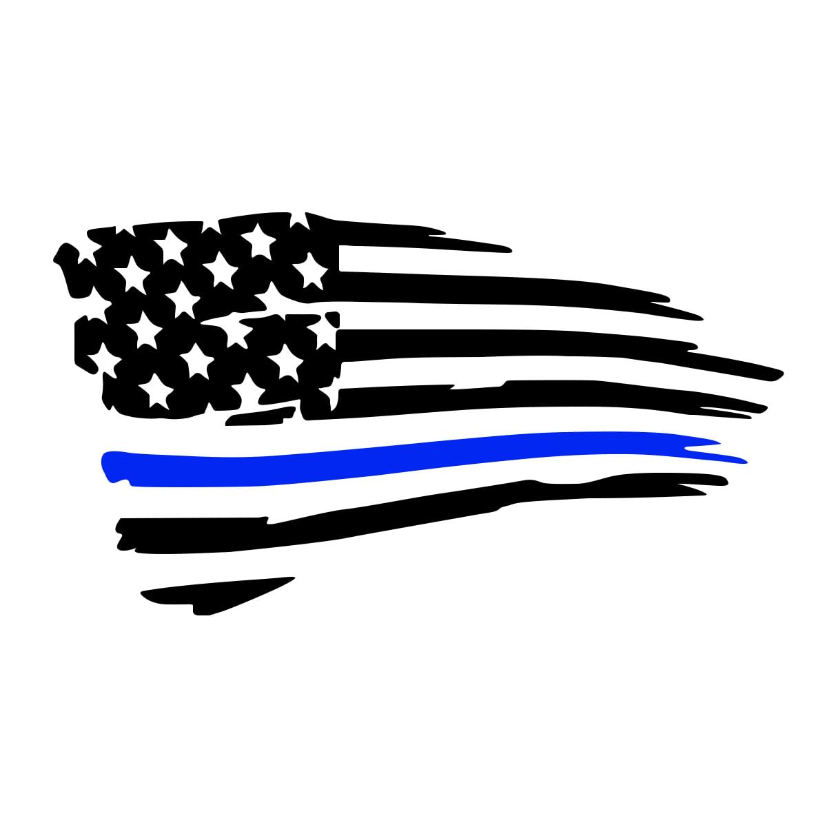 LAINLOY American Flag Sticker Decal, Black&amp;Blue
