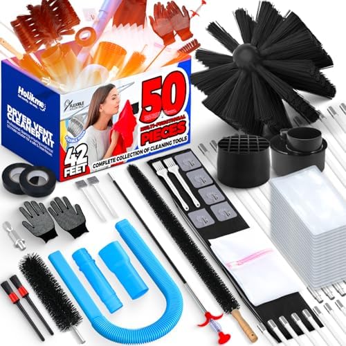 Holikme Dryer Vent Cleaner Kit Dryer Cleaning Tool Include Dryer ...